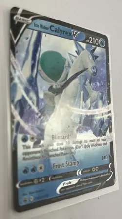 Pokemon Black Star Promo Ice Rider Calyrex V SWSH130 NM - Image 2