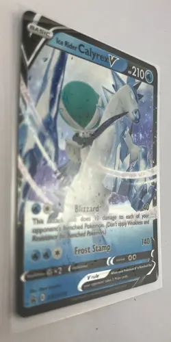 Pokemon Black Star Promo Ice Rider Calyrex V SWSH130 NM - Image 4