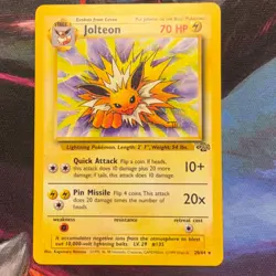 Pokemon Jolteon Jungle Rare 20/64 Unlimited Regular WOTC English 1999 - Image 1