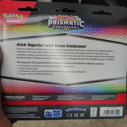 Pokemon TCG Prismatic Evolutions Tech Sticker Collection NEW Sealed Leafeon - Image 2