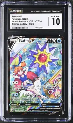 CGC 10 Starmie V TG13/TG30 Pokemon Astral Radiance Trainer Gallery Sword Shield - Image 1