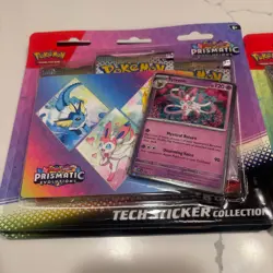 Pokemon TCG Scarlet Violet Prismatic Evolutions Tech Sticker Collection Sylveon - Image 1