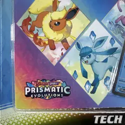 Pokemon TCG Scarlet Violet Prismatic Evolutions Tech Sticker Collection Glaceon - Image 3