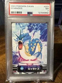 2004 Pokemon Advanced Generation Zukan #223 Gyarados PSA 7 - Image 1