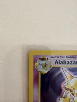 Pokemon TCG Alakazam Base Set 1/102 Holo 1999-2000 Wizards Base Set Copyright LP - Image 5
