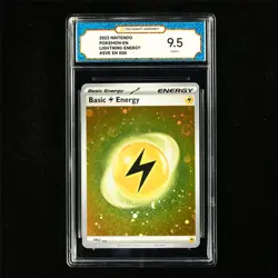 TQG 9.5 MINT+ 2023 Pokemon ENG Lightning Energy #004 - Image 2