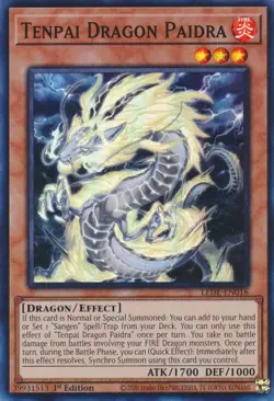Tenpai Dragon Paidra-Super Rare - 1st Edition - LEDE-EN016 - Legacy of Destru... - Image 1