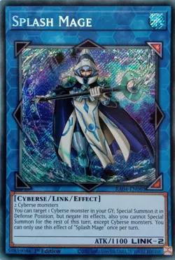 RA04-EN080 SPLASH MAGE SECRET RARE 1ST EDITION YuGiOh CARD - Image 1