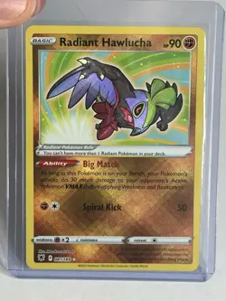 Radiant Hawlucha 081/189 Astral Radiance Ultra Rare Holo Pokemon TCG Card NM - Image 1