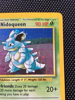 Nidoqueen 7/64 Error Holo Jungle 1999 Pokemon TCG No Set Symbol WOTC - Image 3