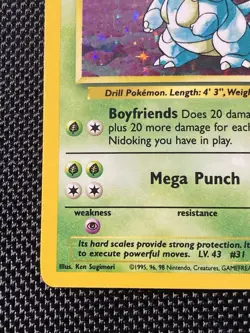 Nidoqueen 7/64 Error Holo Jungle 1999 Pokemon TCG No Set Symbol WOTC - Image 5