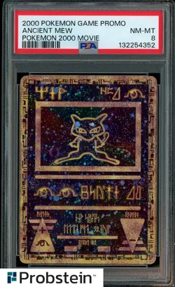 2000 Pokemon Game Promo Pokemon 2000 Movie Ancient Mew PSA 8 - Image 1