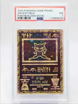 ANCIENT MEW 2000 POKEMON GAME PROMO POKEMON 2000 MOVIE C PSA 7 Q0004 - Image 1