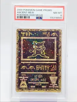 ANCIENT MEW 2000 POKEMON GAME PROMO POKEMON 2000 MOVIE B PSA 8 Q0004 - Image 1