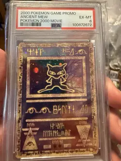 2000 Pokemon Game Promo 2000 Pokemon Movie Ancient Mew PSA 6 - Image 1