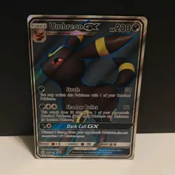 Pokemon TCG Umbreon GX Full Art 142/149 SM Base Set Ultra Rare Holo Card - Image 1