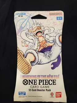 One Piece AWAKENING OF THE NEW ERA English Sleeved Booster Pack Sealed 12-Cards - Image 1