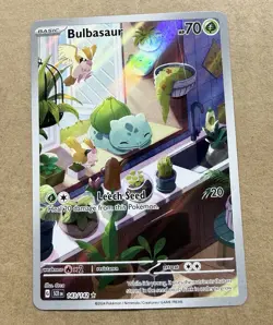 Pokemon TCG Bulbasaur Card 143/142 Stellar Crown Illustration, Rare - Image 2