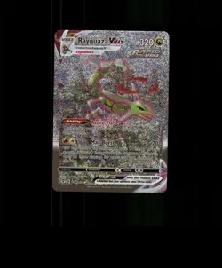 FAN-ART READ DESCRIPTION BELOW SPARKLING HOLO Rayquaza Card Pokemon Card p2 - Image 1