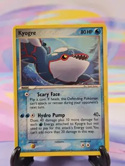 Pokemon TCG Emerald Card | Kyogre 15/106 Rare LP - Image 1