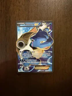 Pokemon TCG Blastoise EX 142/146 Full Art XY Base Set Card - Image 1
