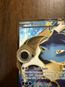 Pokemon TCG Blastoise EX 142/146 Full Art XY Base Set Card - Image 3