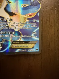 Pokemon TCG Blastoise EX 142/146 Full Art XY Base Set Card - Image 5
