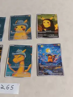 8 Pokemon x Van Gogh Black Star Promo ACG Art Card - read description - Image 3