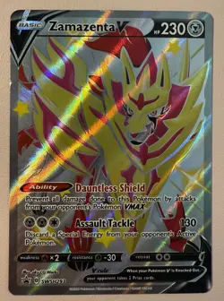 POKEMON TCG Zamazenta V (Shiny) SWSH293 SWSH: Sword & Shield Promo Cards Holo - Image 1