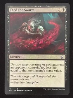 1x MTG Feed the Swarm - Commander: Innistrad: Midnight Hunt (MIC) #117 - Magic - Image 1