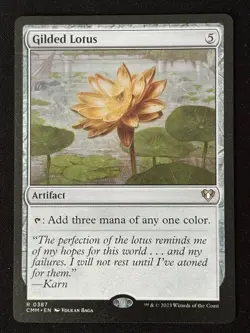 1x MTG Gilded Lotus - Commander Masters (CMM) #387 - Magic the Gathering - Image 1