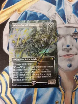 MTG White Orchid Phantom FOIL Borderless Modern Horizons 3 White Rare NM-M x1 - Image 1