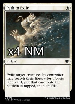 4x Path to Exile - Murders at Karlov Manor Commander (MKC) Uncommon Playset - Image 1