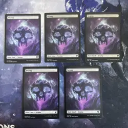 Mtg- Swamp (252/254) *Full Art Nyx* - Theros Beyond Death - NM- Lot Of 5 - Image 1