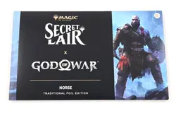 MTG Secret Lair x God of War Norse NEW SEALED Traditional Foil Pack Playstation - Image 1