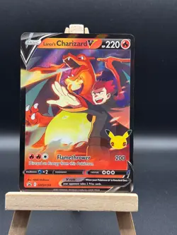 Pokemon TCG Lance's Charizard V SWSH133 Celebrations Black Star Promo NM #SWSH13 - Image 1