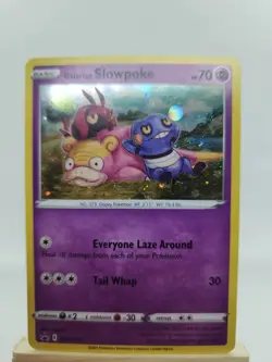 Pokemon Galarian Slowpoke SWSH126 Promo Holo SWIRL Sword & Shield TCG - Image 1