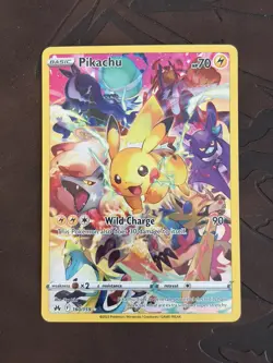 Pikachu Full Art Secret Rare 160/159 Crown Zenith Sword & Shield Pokemon 2023 NM - Image 1