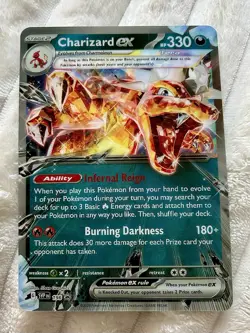 Pokemon Charizard ex 161 Sv: Scarlet & Violet Promo Holo 330 HP English EX - Image 1