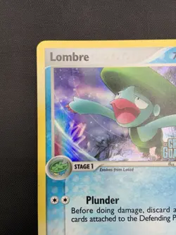 Pokemon TCG Lombre 37/100 ex Crystal Guardians Reverse Holo - Image 2