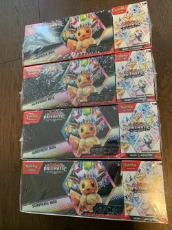 Sams Club Pokemon Prismatic Evolutions Surprise Boxes & Booster Bundles Lot Of 4 - Image 1