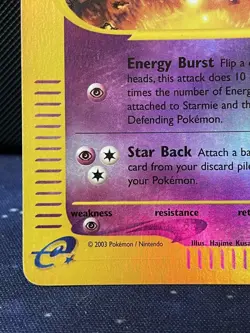 Starmie 30/144 - Pokemon TCG 2003 Skyridge Set - E-Series - Reverse Holo - Image 5