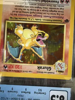 1999 Pokemon GERMAN 1st Edition Base Set Glurak Charizard Holo 4/102 CGC 8.5 - Image 4
