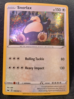 Snorlax 140/202 NM Cosmos Holo w/BIG SWIRL! Pokemon TCG English - Image 2