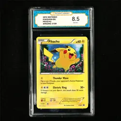 TQG 8.5 NM-MT+ 2015 Pokemon ENG Pikachu XY89 Promo - Image 2