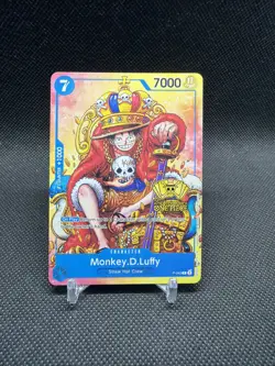 Monkey D. Luffy Alt Art P-043 2nd Anniversary Promo One Piece TCG NM - Image 1