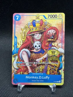 Monkey D. Luffy Alt Art P-043 2nd Anniversary Promo One Piece TCG NM - Image 2