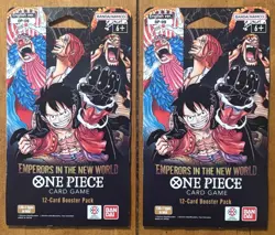 One Piece TCG OP-09 Emperors In The New World Sleeved Booster Packs Lot of 2! - Image 1