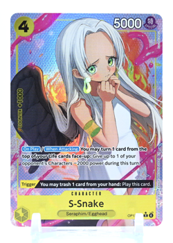 One Piece CCG - S-Snake OP13-114 (R) Alt Art Carrying on his Will English NM/M - Image 1