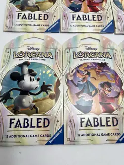 Disney Lorcana TCG Fabled Sleeved Booster Pack - Lot of 6 - Image 2
